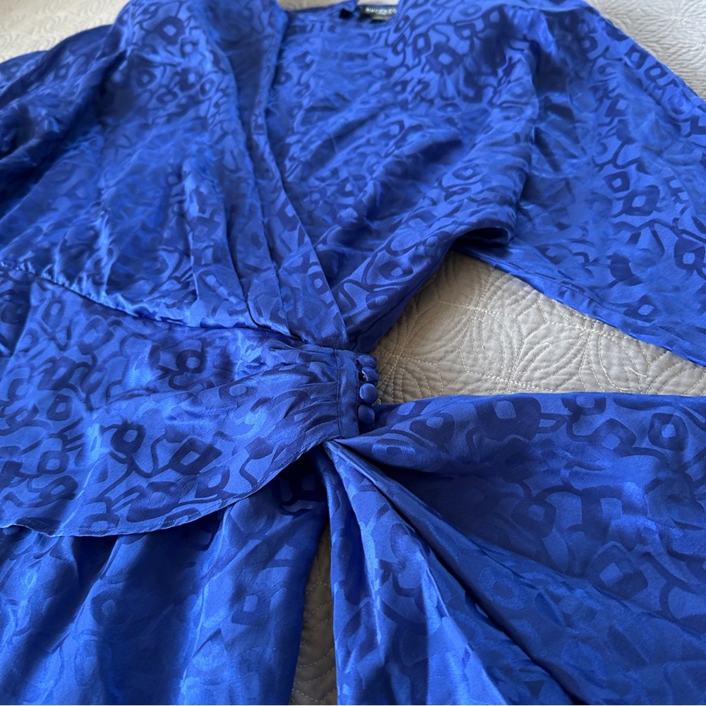 Vintage Nordstrom Silk Midi Dress, 14